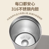 Coffee cup, large-capacity stainless steel insulated cup, high appearance level, double-drinking straw insulated cup Application Scenario